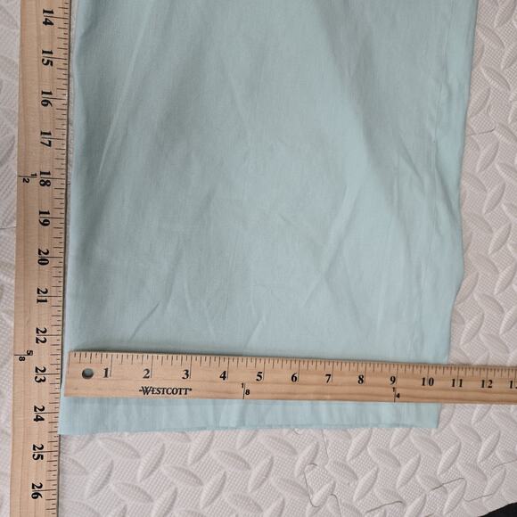 Rag & Bone Pants Womens 14 NEW Dylan Cropped Linen Wide Leg Mint Pastel Green - Picture 14 of 15